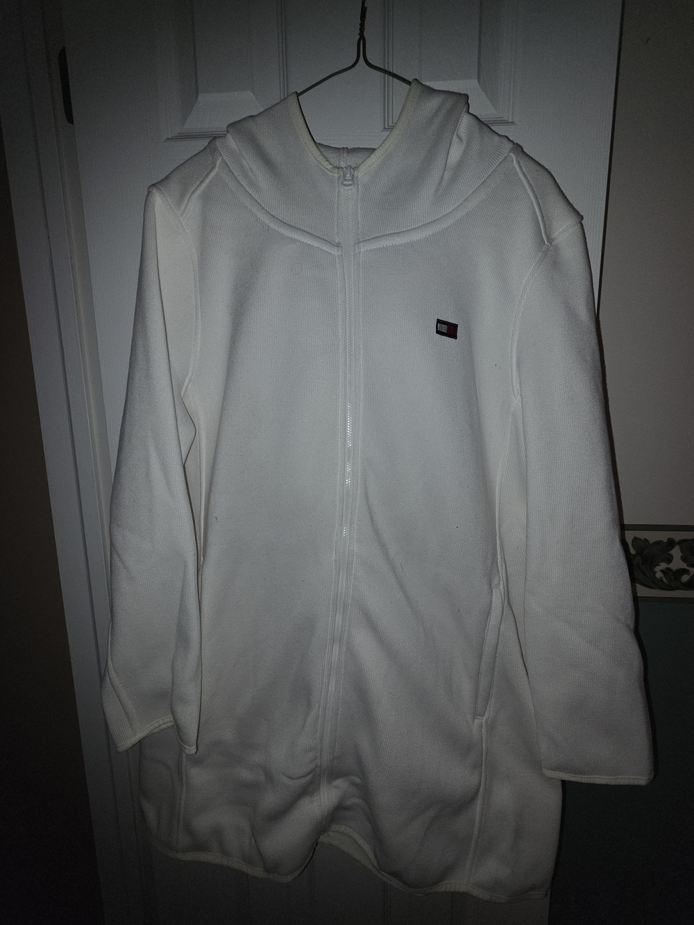 Tommy Hilfiger White Full-Zip Utility Jacket